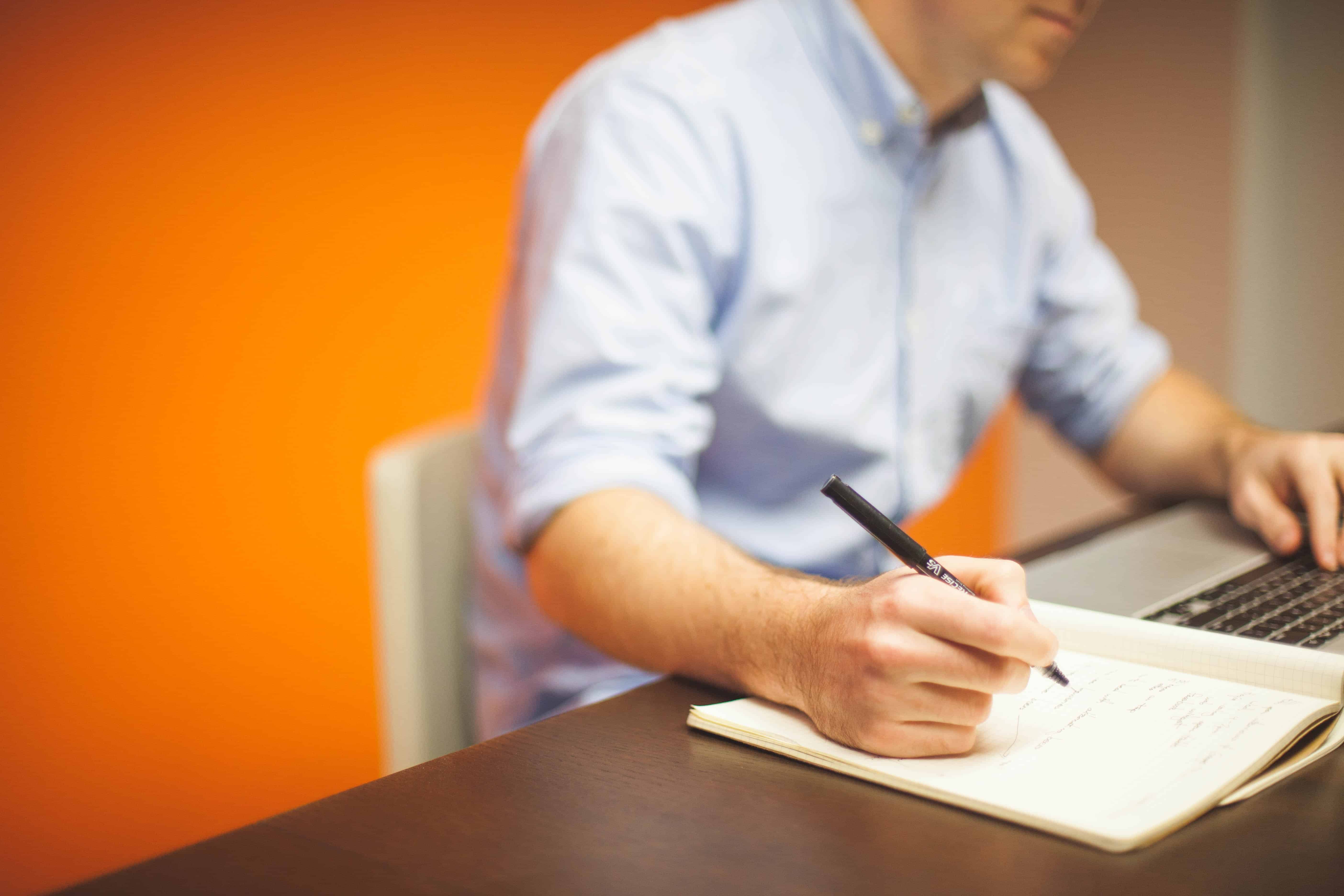 Man Writing