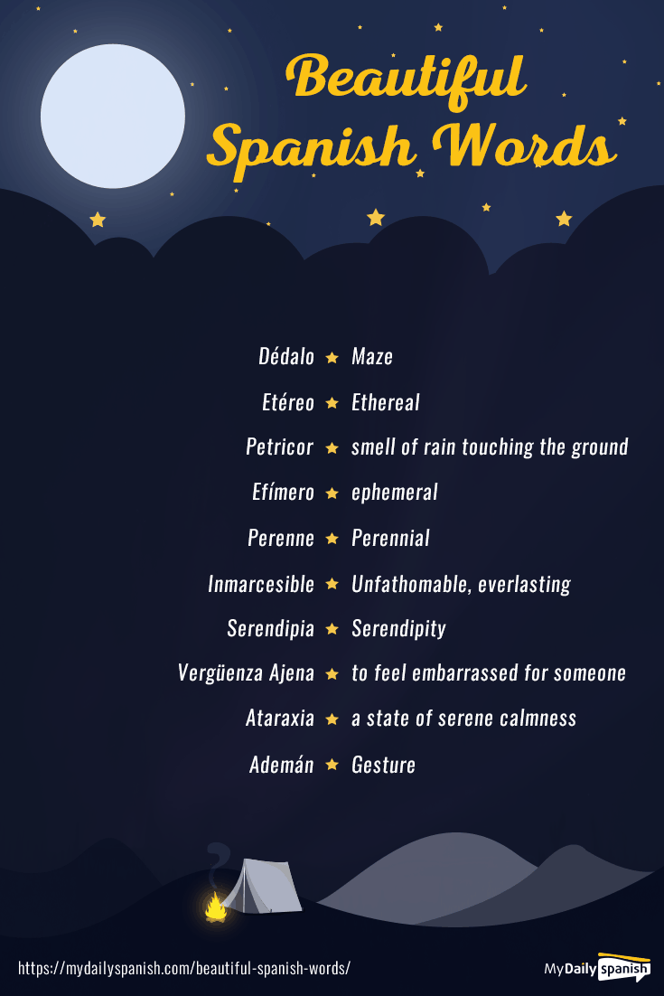 Beautiful Spanish Words