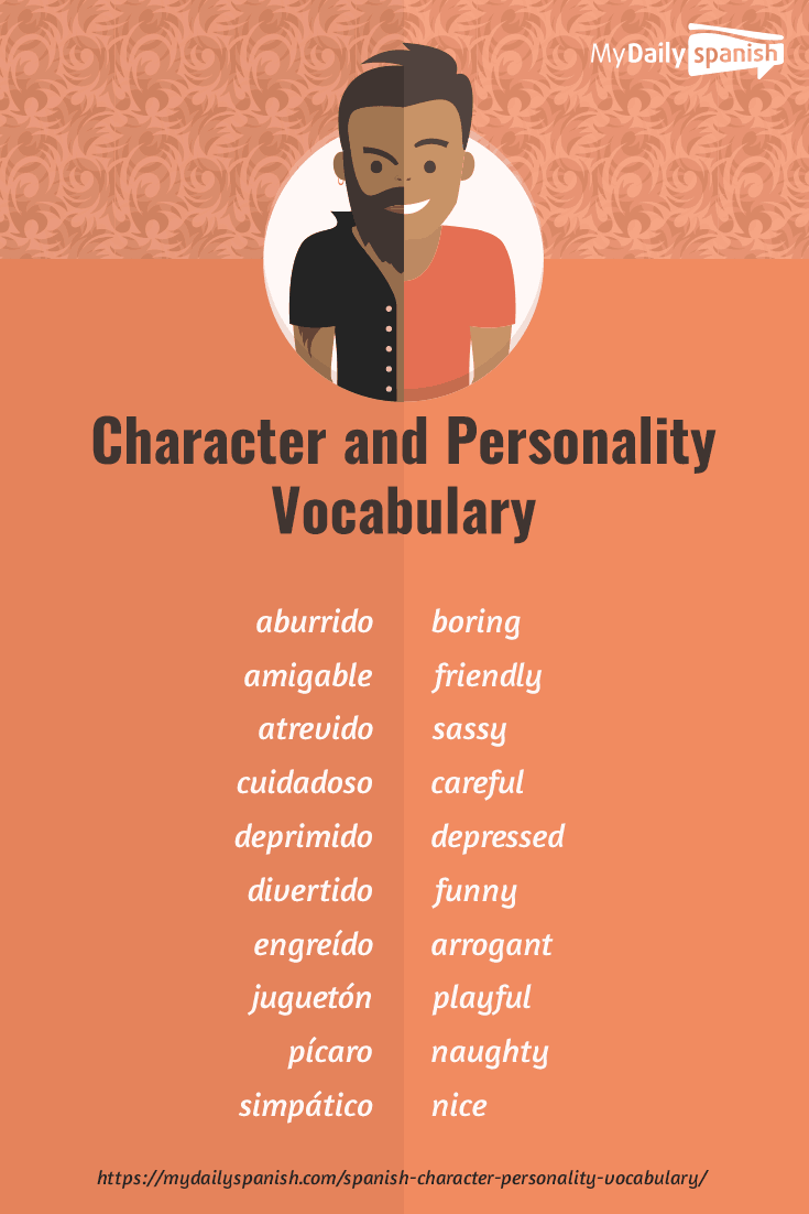 Spanish Character and Personality Vocabulary