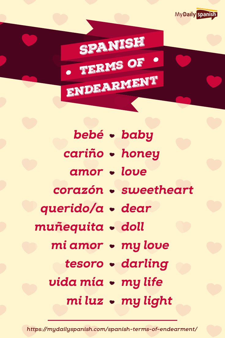 Spanish terms of endearment